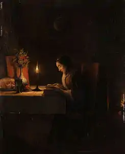 Reading by Candlelight