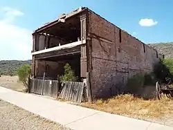 Different view of the shell of the Phoenix Bakery.