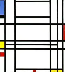 Image 18Piet Mondrian, "Composition No. 10" 1939–1942, De Stijl (from History of painting)