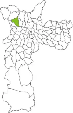 Location in the city of São Paulo