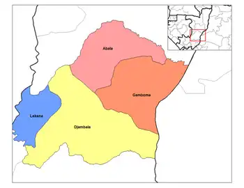 Djambala District in the region