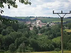 Bystré as seen from Hartmanice