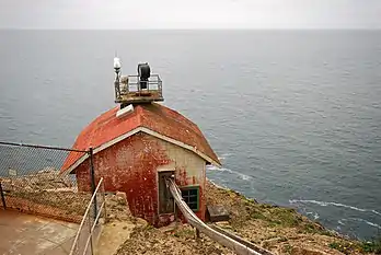 The automated light on fog signal building.