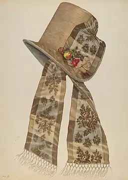 Poke Bonnet,Irene Lawson. Index of American Design.National Gallery of Art