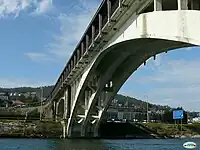 Concrete bridge arch dating from 1950