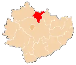 Location within the voivodeship