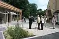 The opening of Prittlewell Priory in 2012, following refurbishment and construction of a new Visitor Centre (left of photograph)