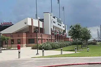 Outside Provost Umphrey Stadium