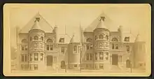 stereoscopic view of Pollard Memorial Library by L.O. Churchill