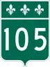 Route 105 marker