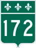 Route 172 marker