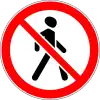 3.10 Pedestrian traffic is prohibited