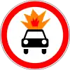 3.33 The movement of vehicles with explosive and flammable loads is prohibited