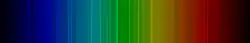 Color lines in a spectral range