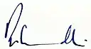 Rajiv Gandhi's signature