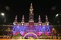 City hall at night