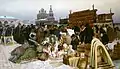 Market in the Staraya Square. By Е.Sorokin, 1852