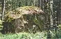 Rehessaare glacial erratic in Kõrveküla's territory.