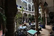 Courtyard in Essaouira, Morocco