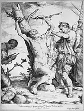 Martyrdom of St. Bartholomew, 1624, etching & engraving, 31.6 x 23.7 cm.