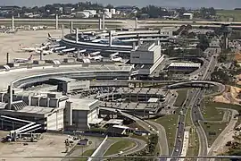 Road entrance towards Terminals 2 and 1