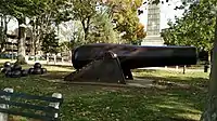 20-inch Rodman gun at John Paul Jones Park near Fort Hamilton, Brooklyn, New York.