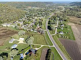 Minnesota State Highway 248 runs through town