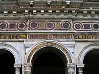 Cosmatesque decoration from the cloisters of San Paolo fuori le Mura, Rome.