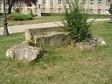 Remains of the Roman sarcophagus