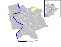 Position of the rione within the center of the city