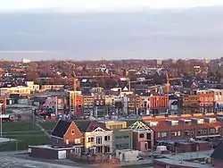 Aerial view of Roombeek showing new construction