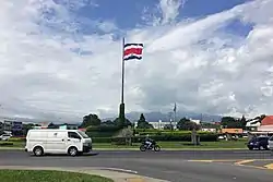 La Bandera roundabout in 2016, on Route 39 in this district.