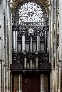 The grand organ, inside the west front