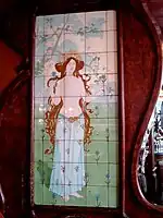 Art nouveau mosaics.