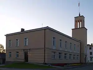 Rūjiena town hall built in 1935