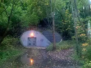 The Russell Hill Emergency exit located in Winston Churchill Park