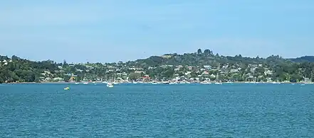 Russell (Kororāreka) from the bay, 24 January 2018