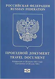 Russian Refugee Travel Document