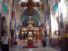 The inside of the cathedral