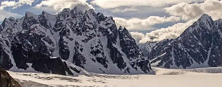 The Rooster Comb (left) and Mount Kudlich to right