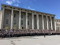 The Grand National Assembly of Turkey building (1938–63) in Ankara was designed by Clemens Holzmeister.