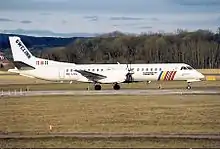 Twin turboprop with low wings