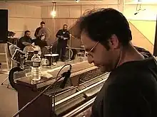 Saeed in the studio