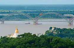 The Yadanabon Bridge on the Irrawaddy