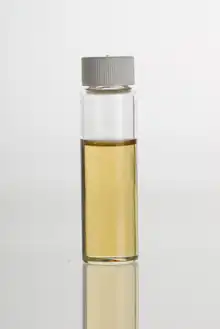 Sage oil in glass vial