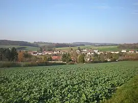 A general view of Saint-Aubin-sous-Erquery