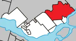 Location within Deux-Montagnes RCM