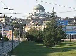 Church of Saint Sava in mid-August 2008