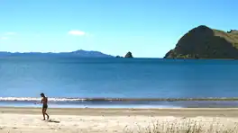 view of Great Barrier island and the Colville Channel from Sanby Bay