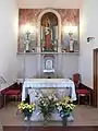 The high altar with the statue of Our Lady of the Height (1950)